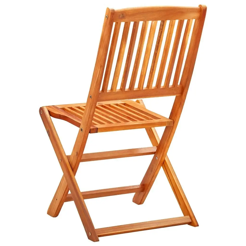 Folding Garden Chairs 8 pcs Solid Eucalyptus Wood 3087150