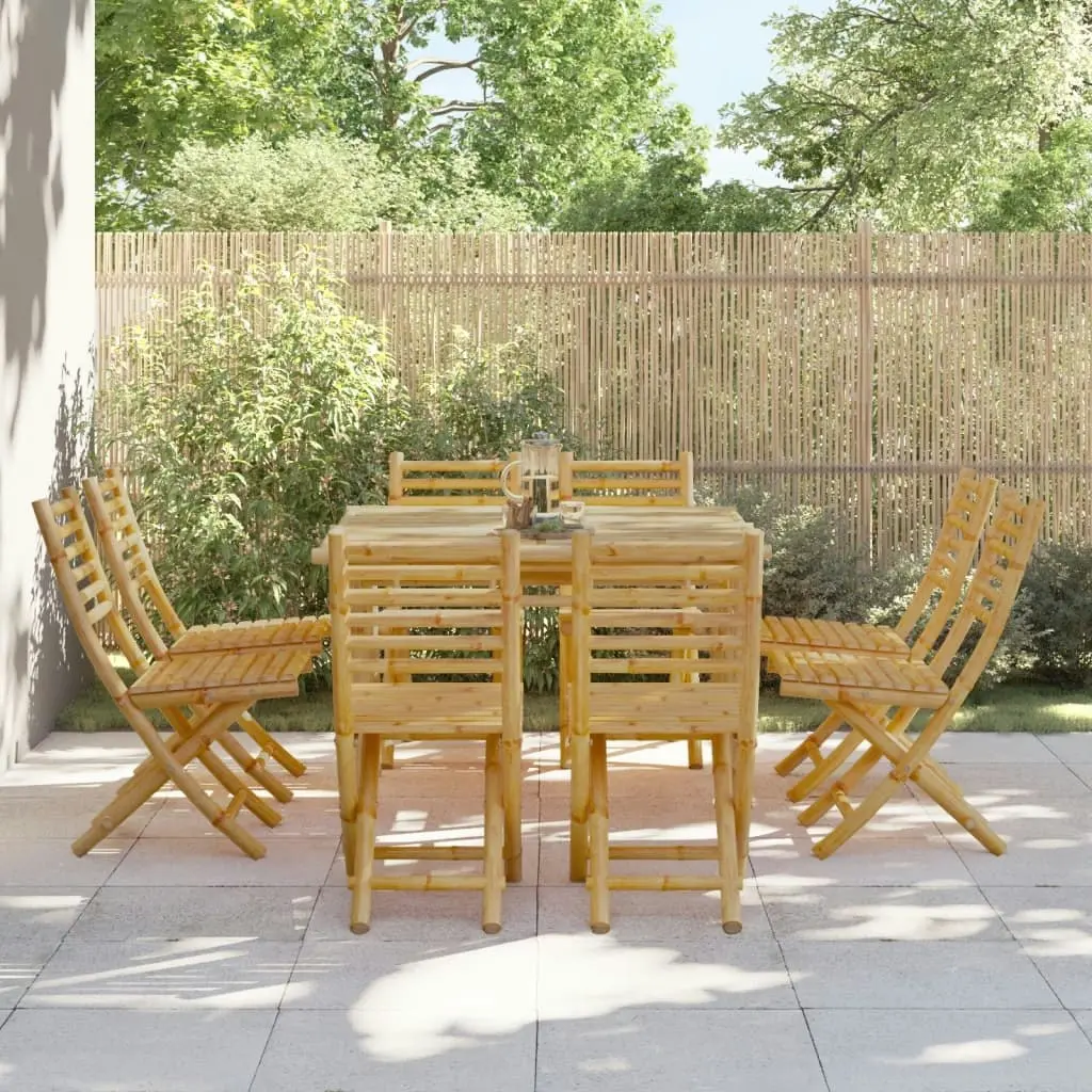 Folding Garden Chairs 8 pcs 43x54x88 cm Bamboo 3278519