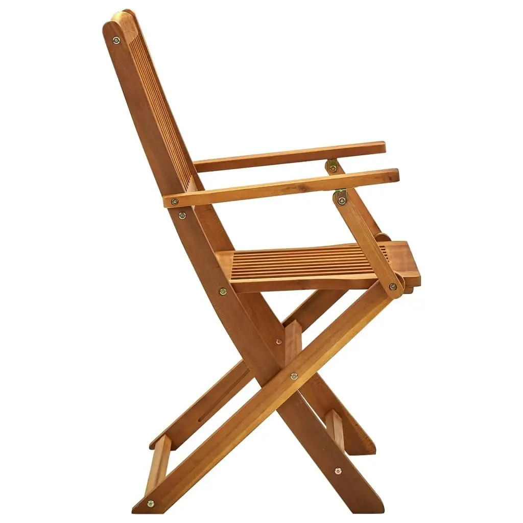 Folding Outdoor Chairs 2 pcs Solid Acacia Wood 46337