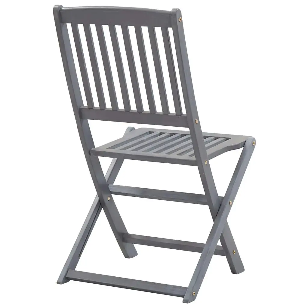 Folding Outdoor Chairs 2 pcs Solid Acacia Wood 46335