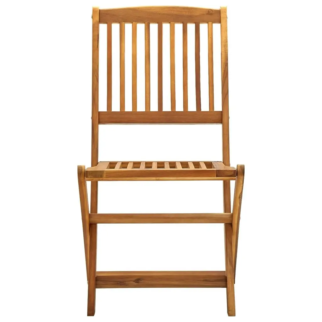 Folding Outdoor Chairs 2 pcs Solid Acacia Wood 46339