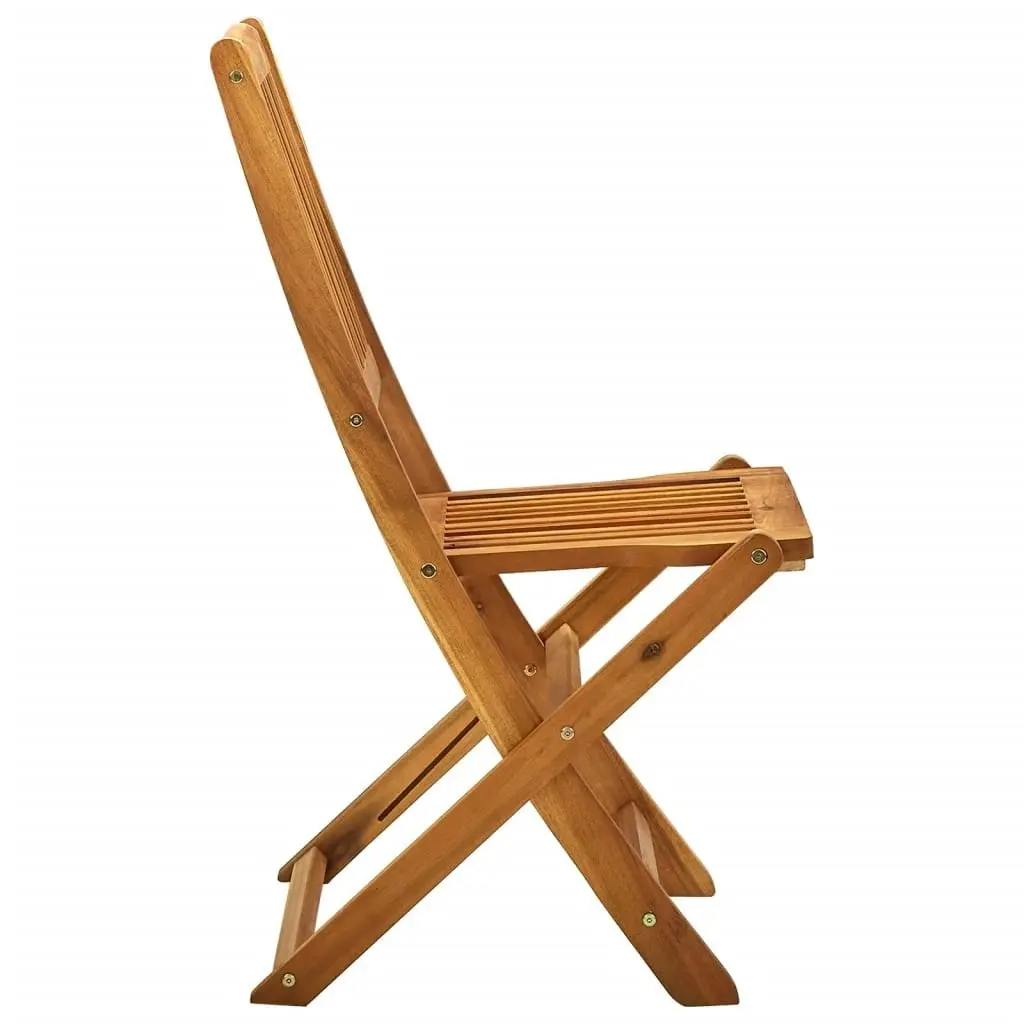 Folding Outdoor Chairs 4 pcs Solid Acacia Wood 46340