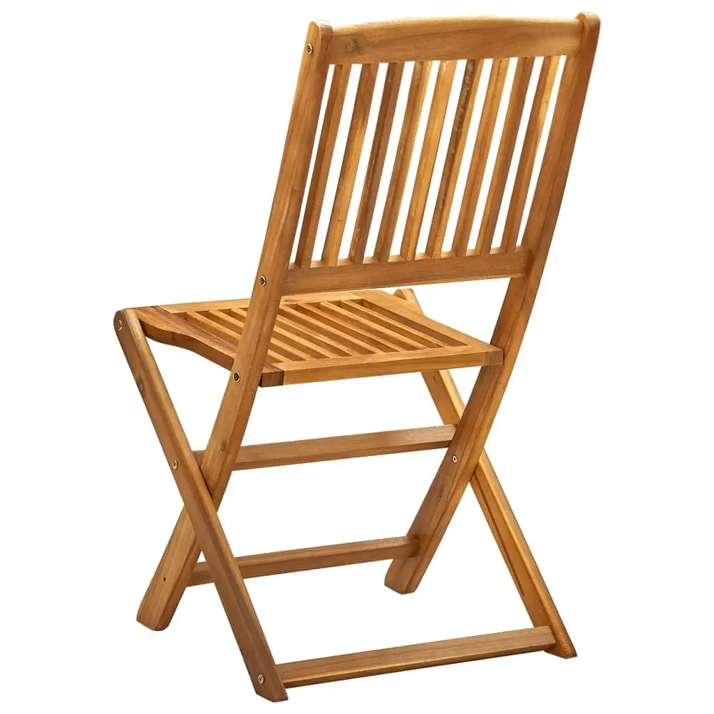 Folding Outdoor Chairs 4 pcs Solid Acacia Wood 46340