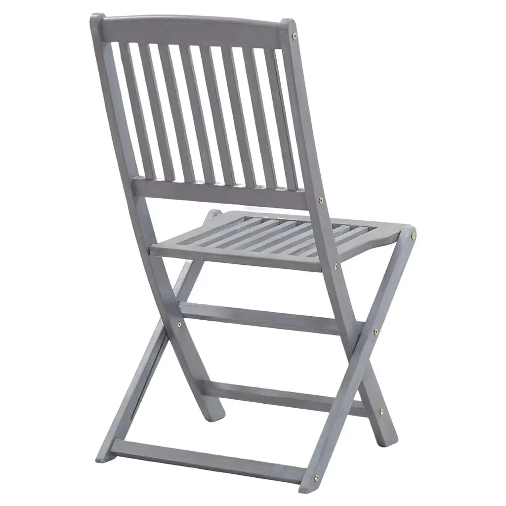 Folding Outdoor Chairs 4 pcs Solid Acacia Wood 46336