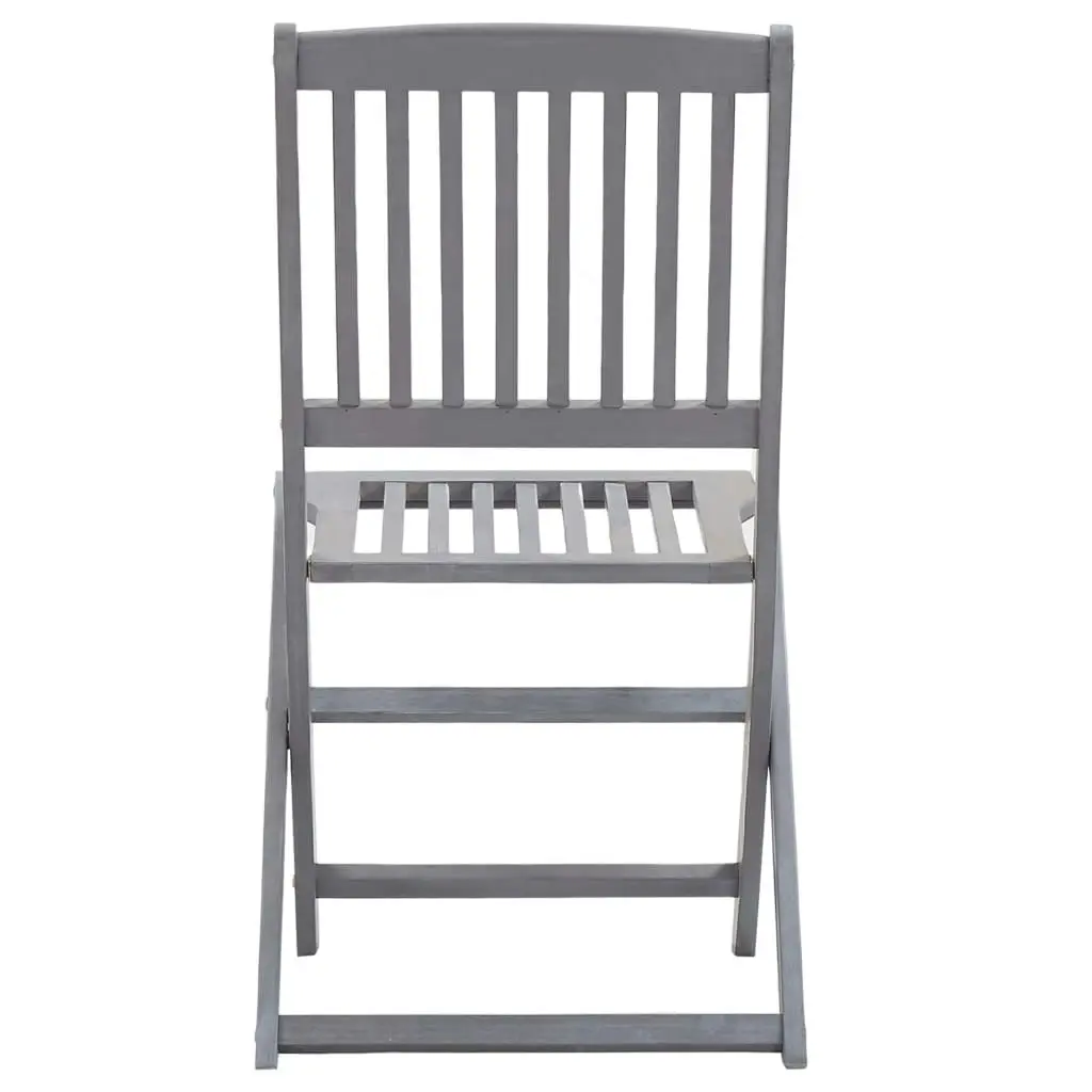 Folding Outdoor Chairs 4 pcs Solid Acacia Wood 46336