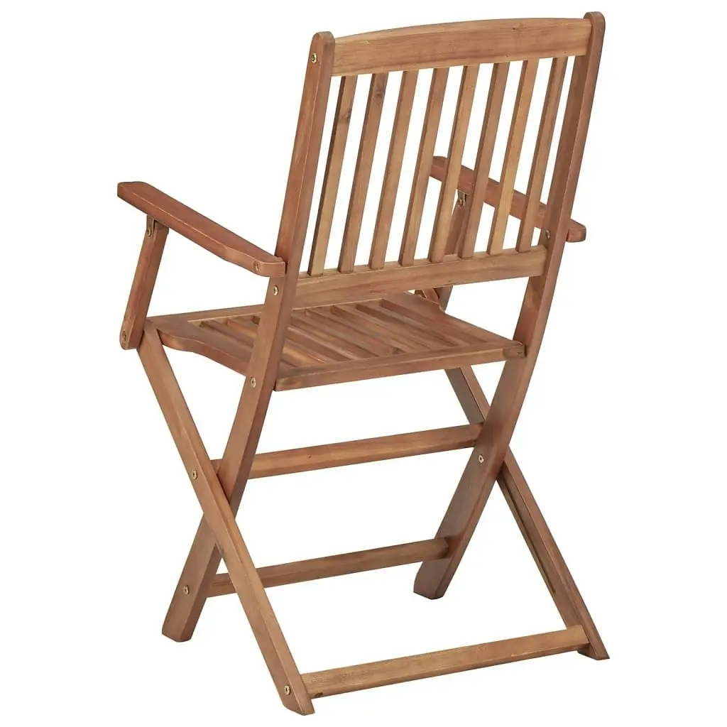 Folding Outdoor Chairs 8 pcs Solid Wood Acacia 3075084