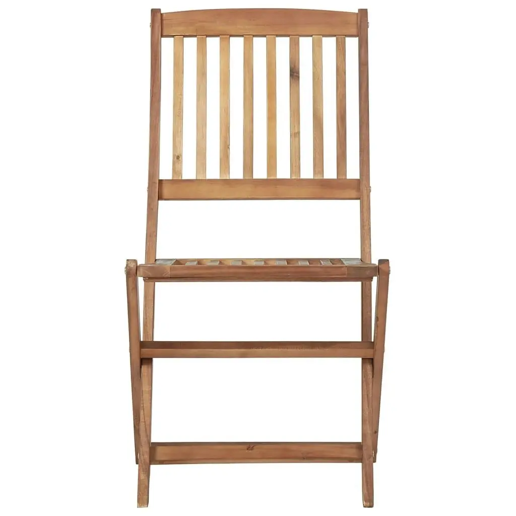 Folding Outdoor Chairs 8 pcs Solid Wood Acacia 3075112