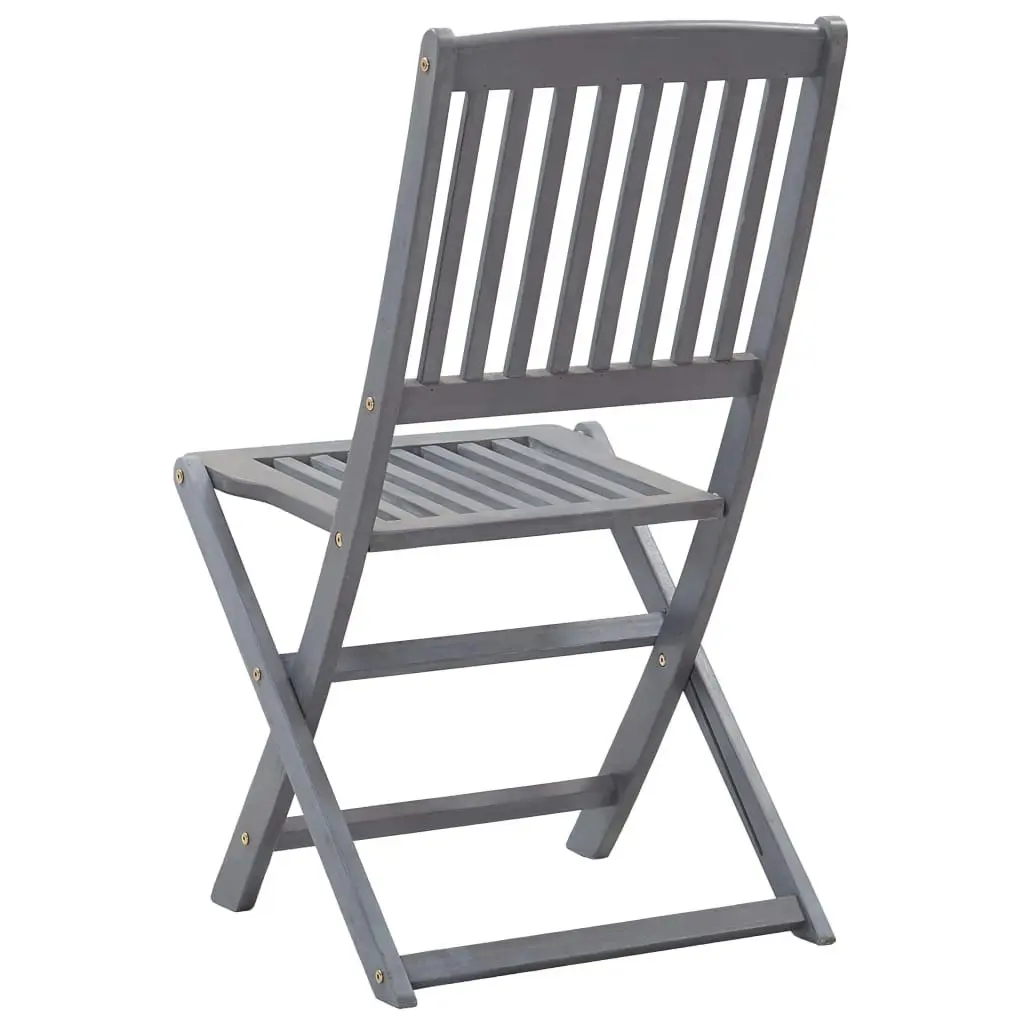 Folding Outdoor Chairs 6 pcs Solid Acacia Wood 3065520