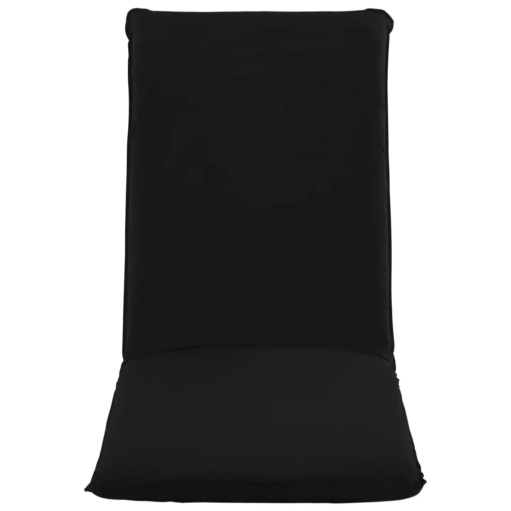 Foldable Sunlounger Oxford Fabric Black 316043