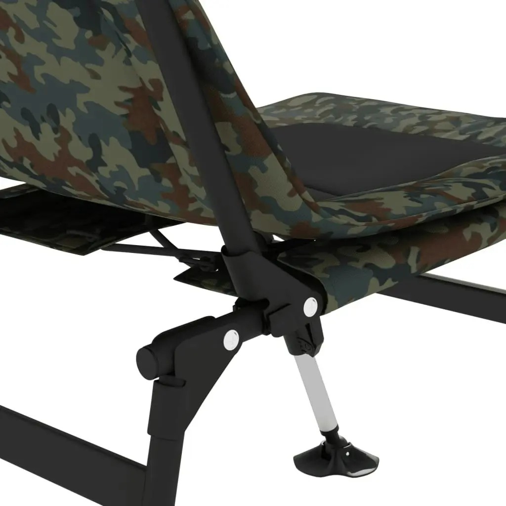 Fishing Chair with Adjustable Mud Legs Foldable Camouflage 4006415