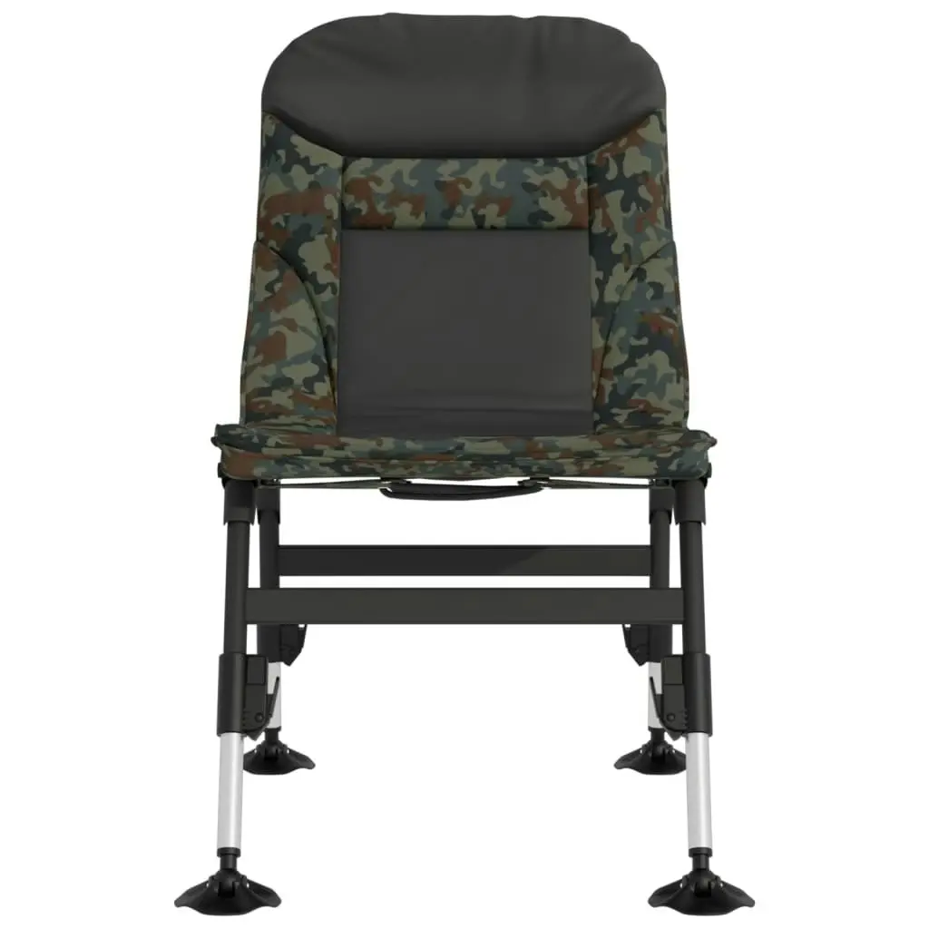 Fishing Chair with Adjustable Mud Legs Foldable Camouflage 4006415