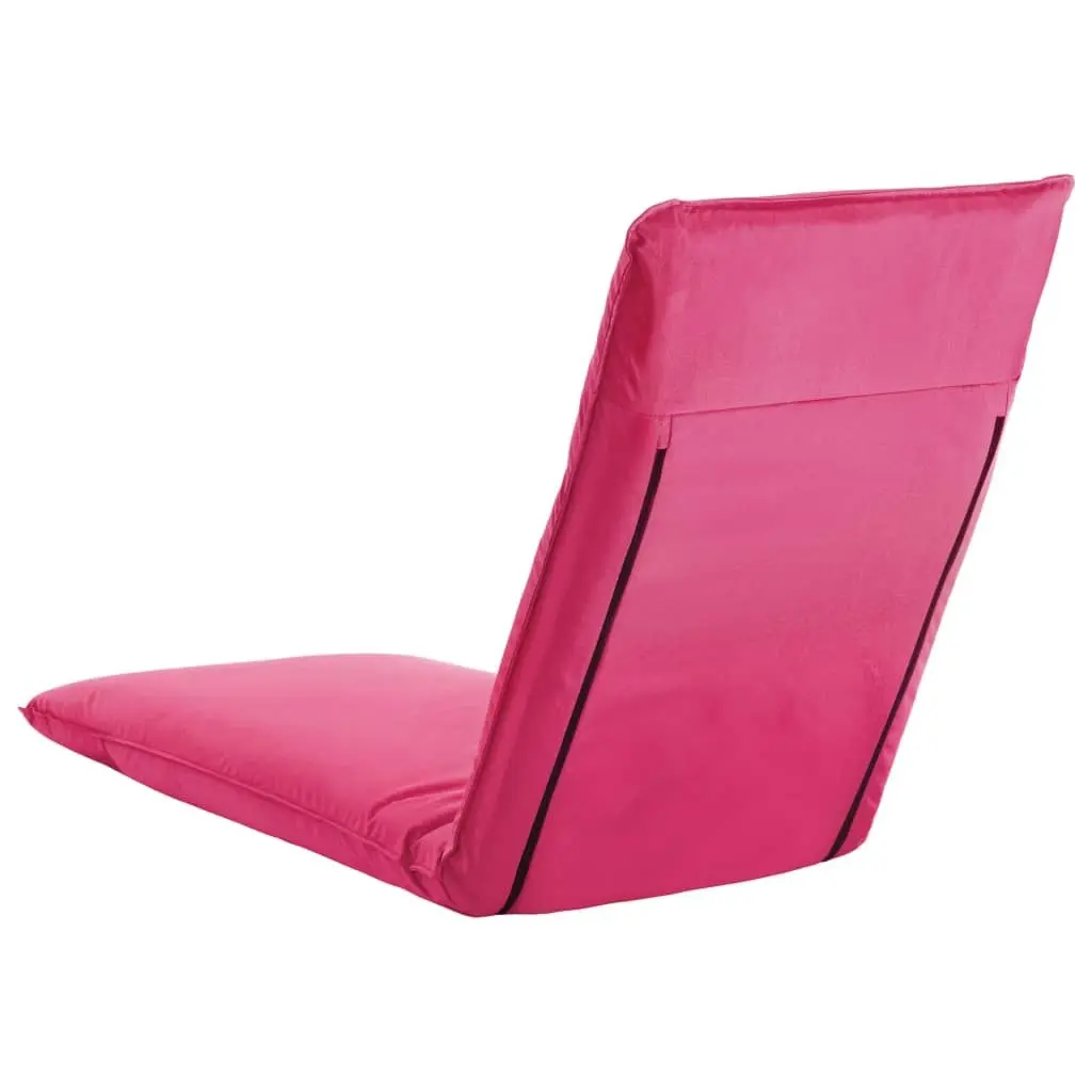 Foldable Sunlounger Oxford Fabric Pink 316047