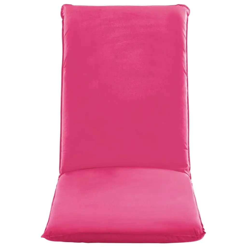 Foldable Sunlounger Oxford Fabric Pink 316047