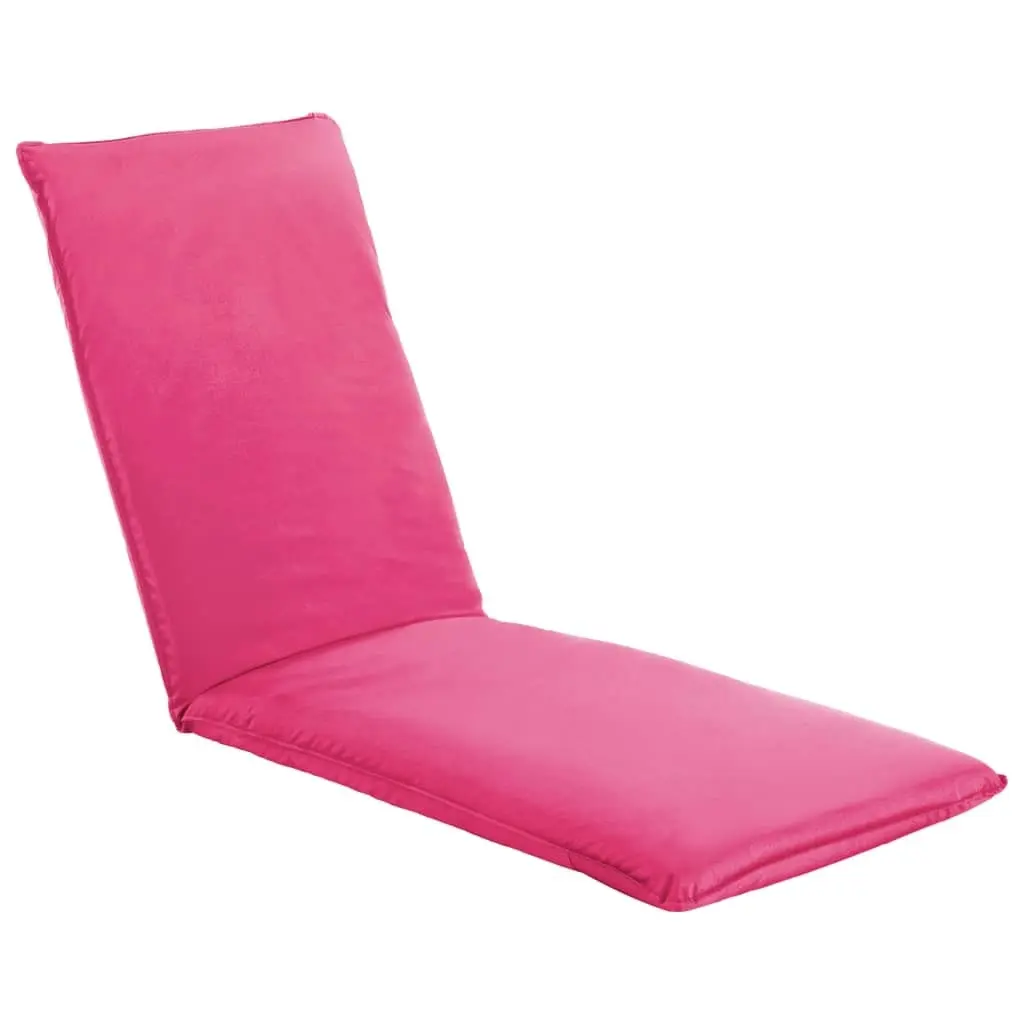 Foldable Sunlounger Oxford Fabric Pink 316047