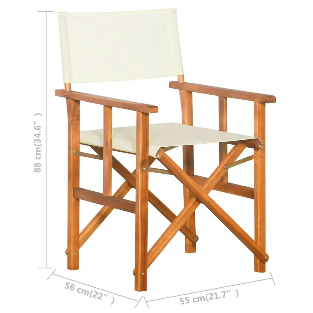 Director's Chair Solid Acacia Wood 45596