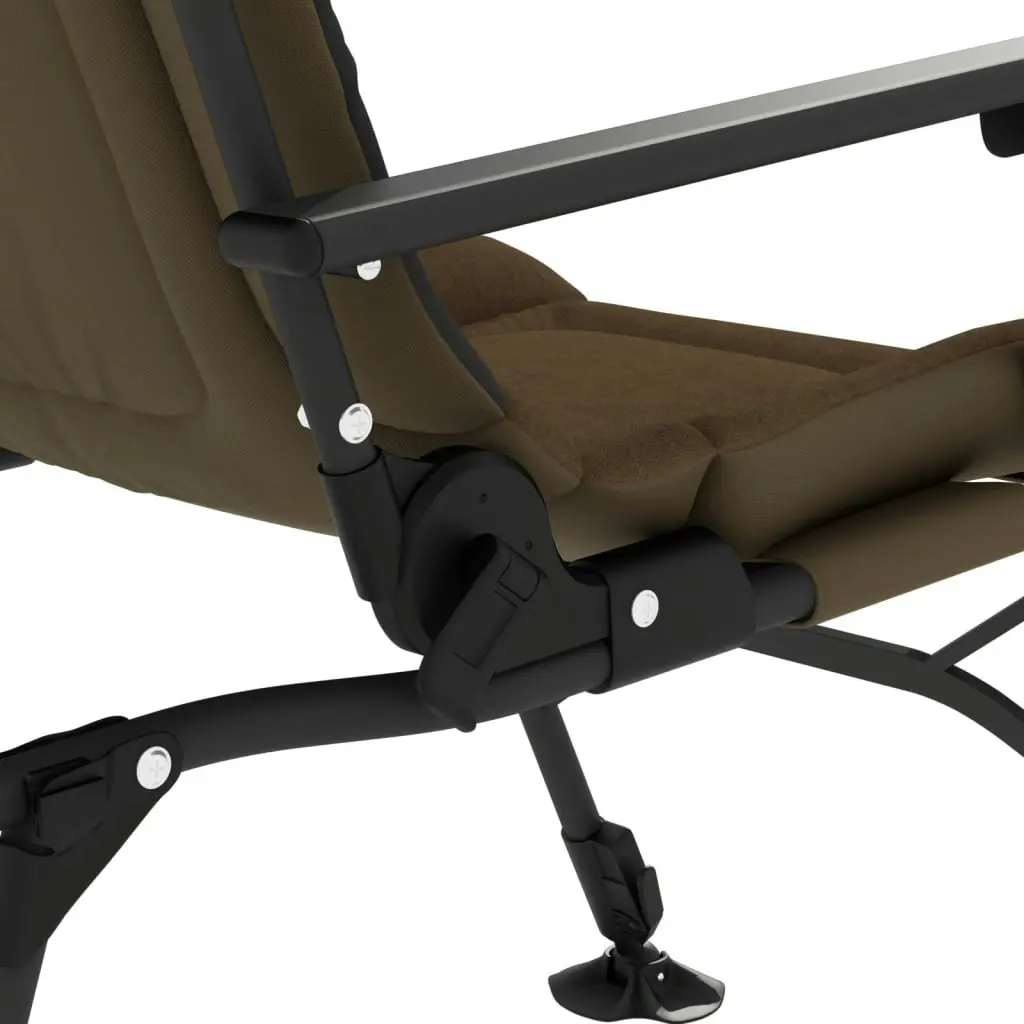 Fishing Chair with Armrest Foldable Taupe 4006419