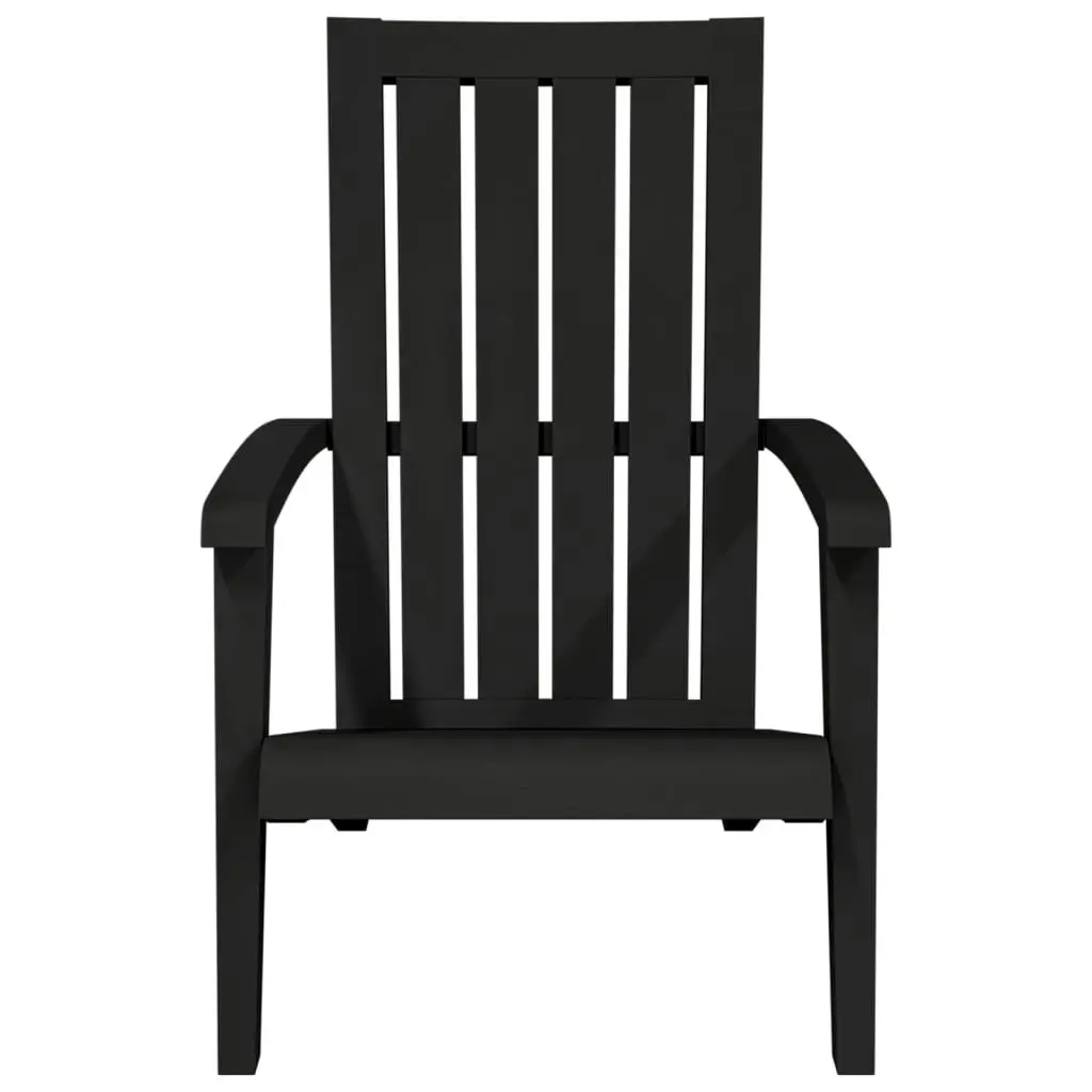 Garden Adirondack Chair Black Polypropylene 364165