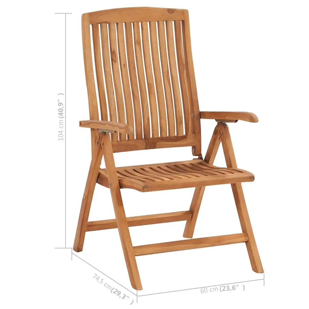 Garden Chairs 2 pcs with Cream Cushions Solid Teak Wood 3062318