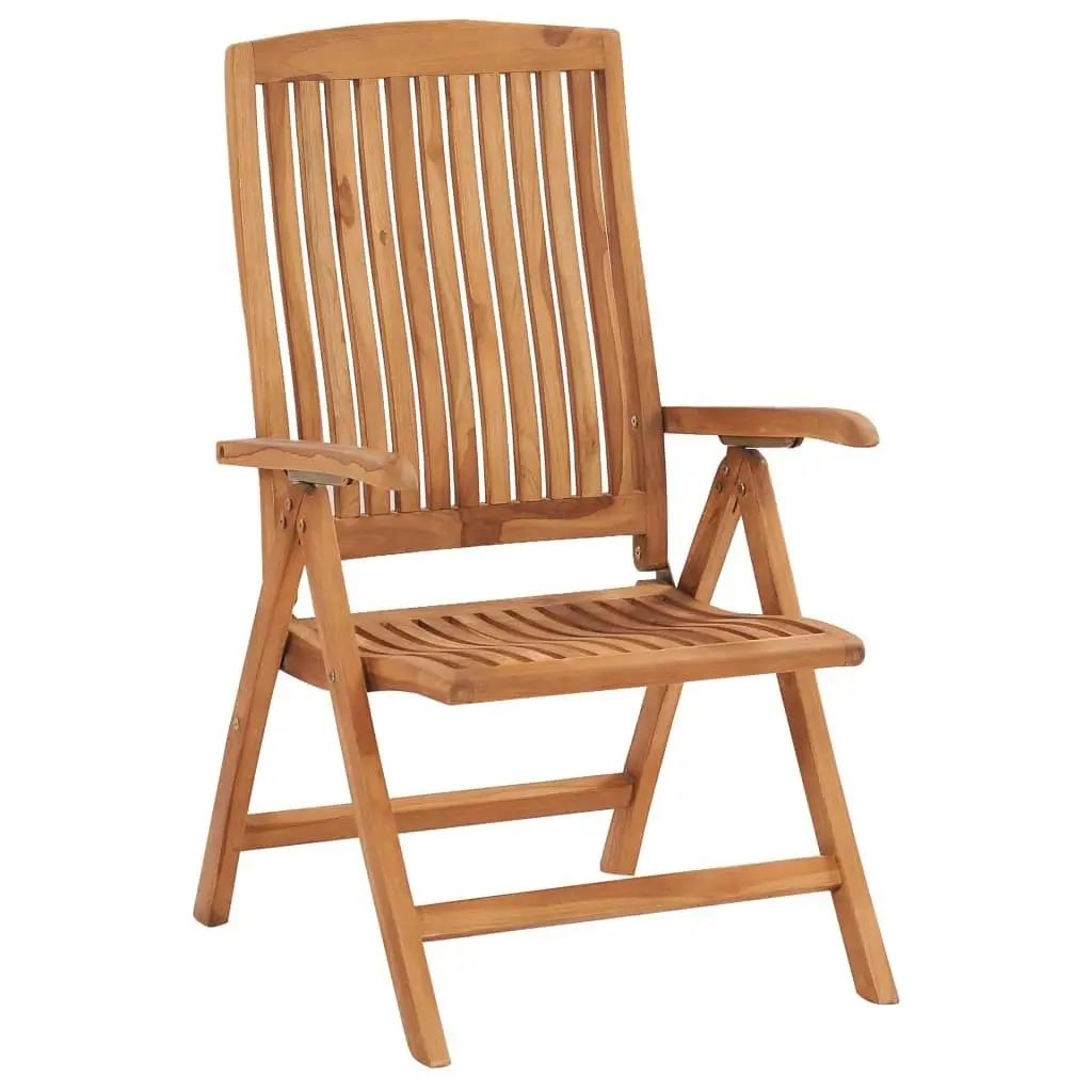 Garden Chairs 2 pcs with Cream Cushions Solid Teak Wood 3062318