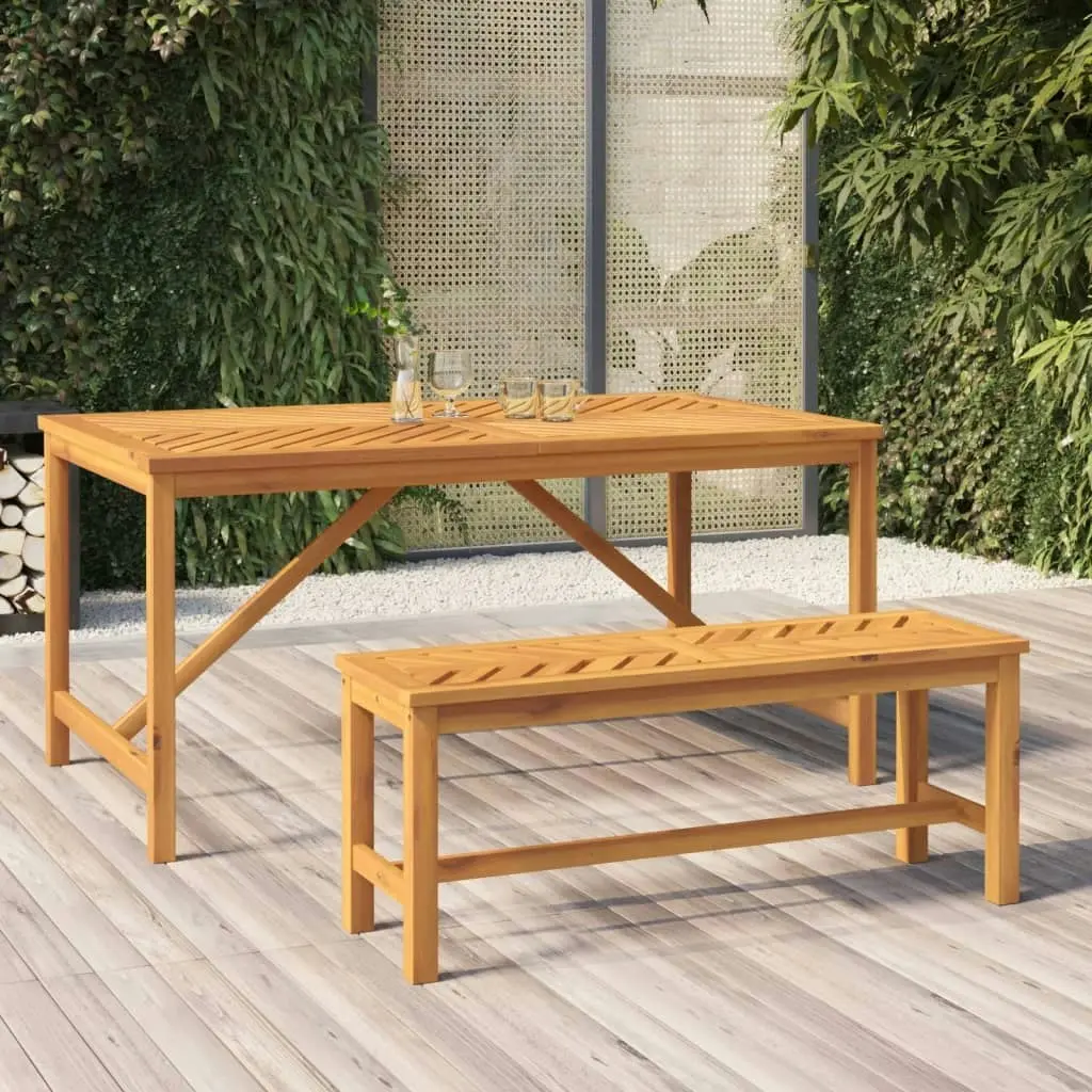 Garden Bench 110 cm Solid Wood Acacia 362237