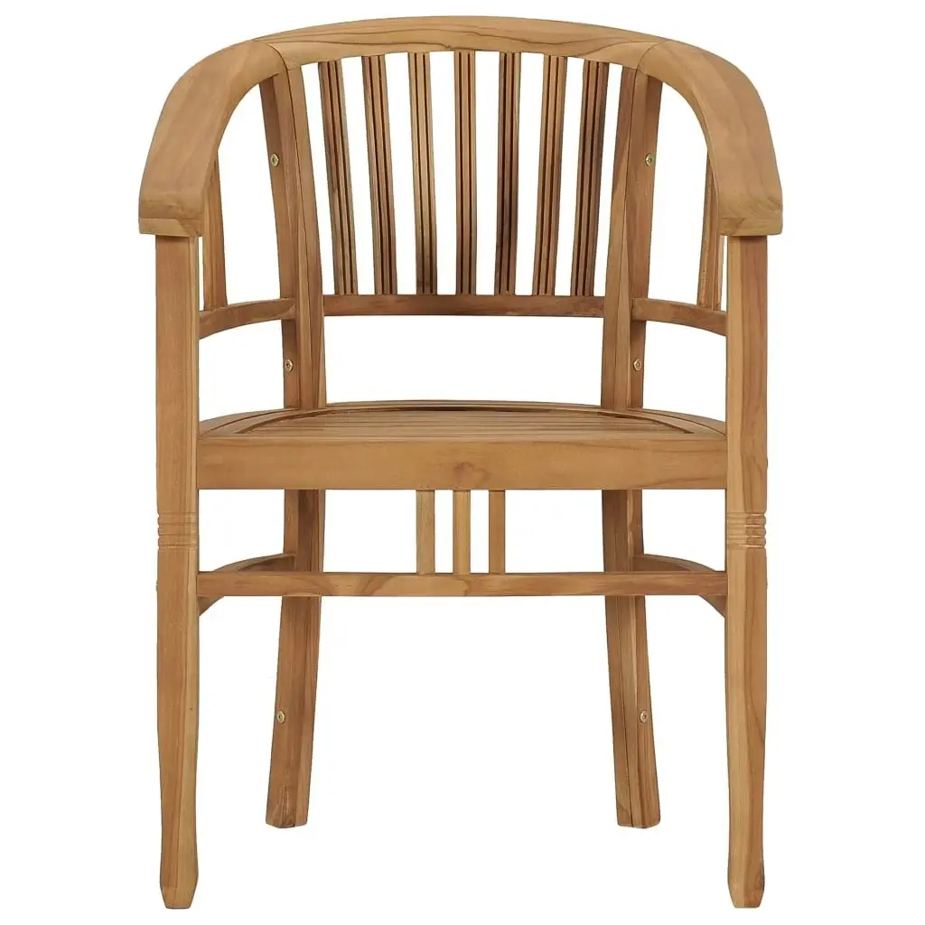 Garden Chairs 2 pcs Solid Teak Wood 49429