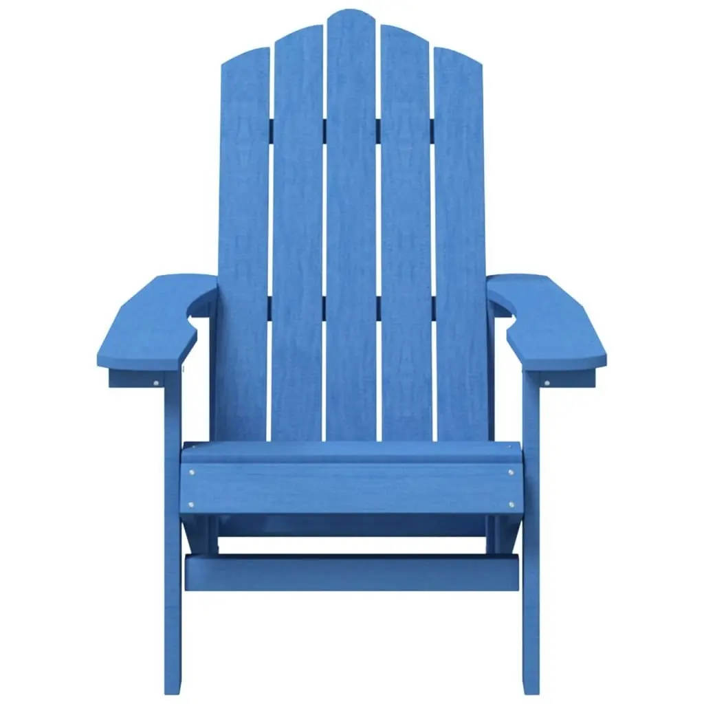 Garden Adirondack Chairs with Table HDPE Aqua Blue 3095707