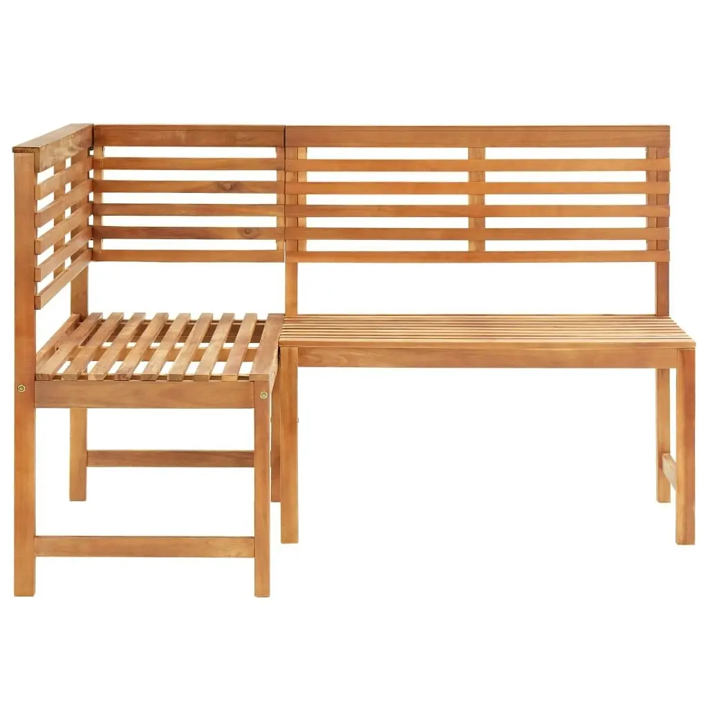 Garden Corner Bench 140 cm Solid Acacia Wood 312422