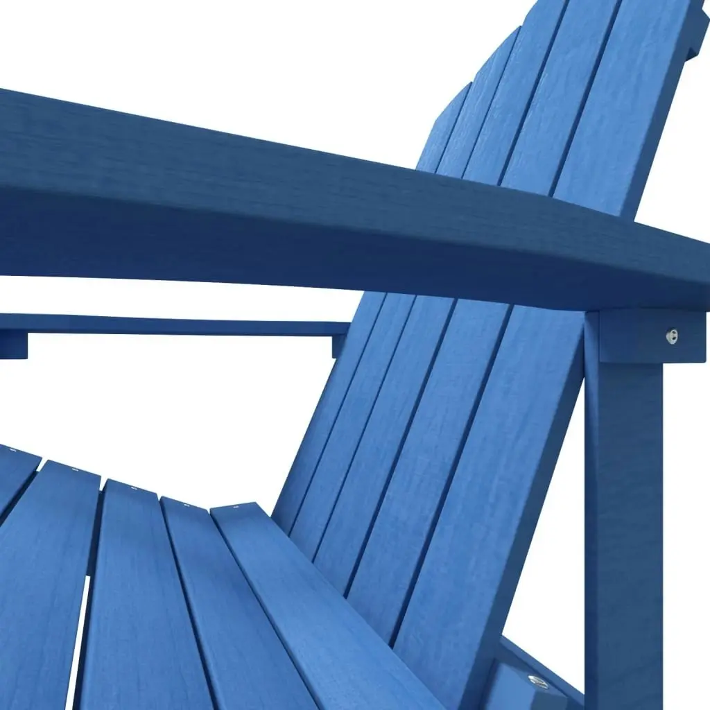 Garden Adirondack Chair HDPE Aqua Blue 318640