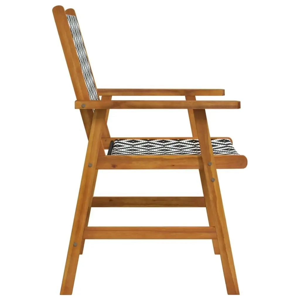 Garden Chairs 8 pcs Solid Acacia Wood 3096601