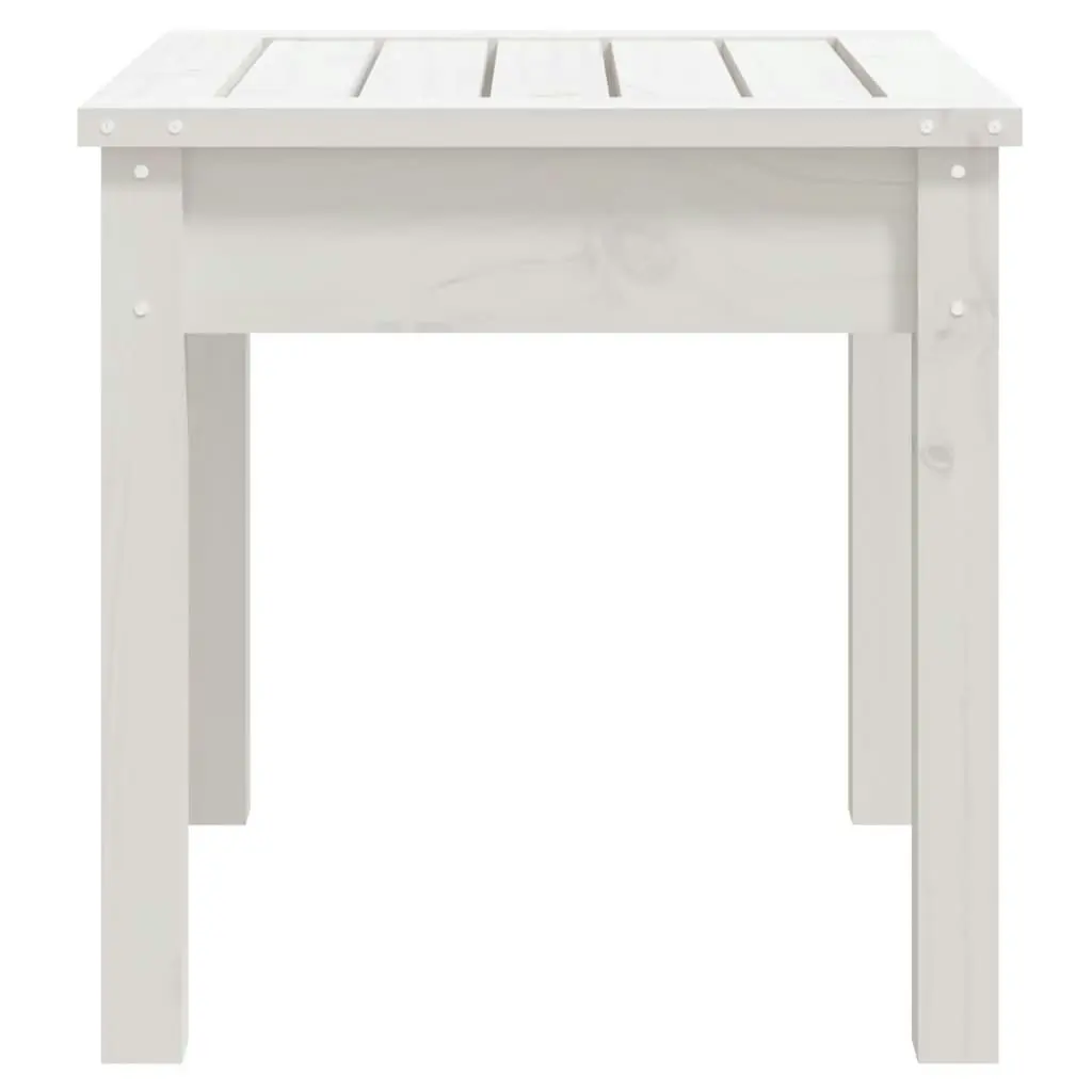 Garden Bench White 50x44x45 cm Solid Wood Pine 823991