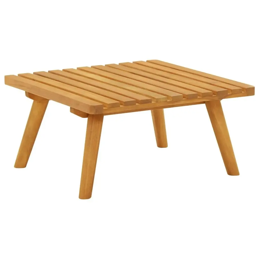 Garden Footstool with Cushion 60x60x29 cm Solid Acacia Wood 46674