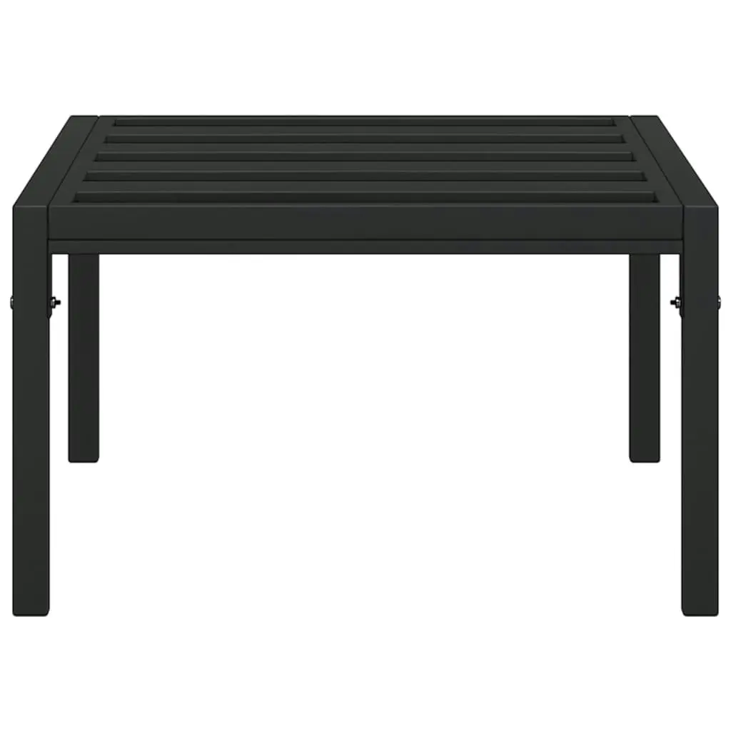 Garden Coffee Table Black 60x60x35 cm Steel 362726