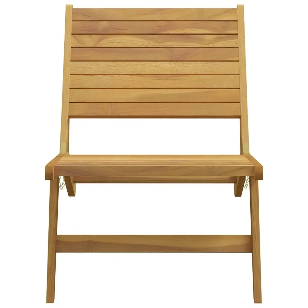 Garden Chair with Footrest Solid Wood Teak 319154