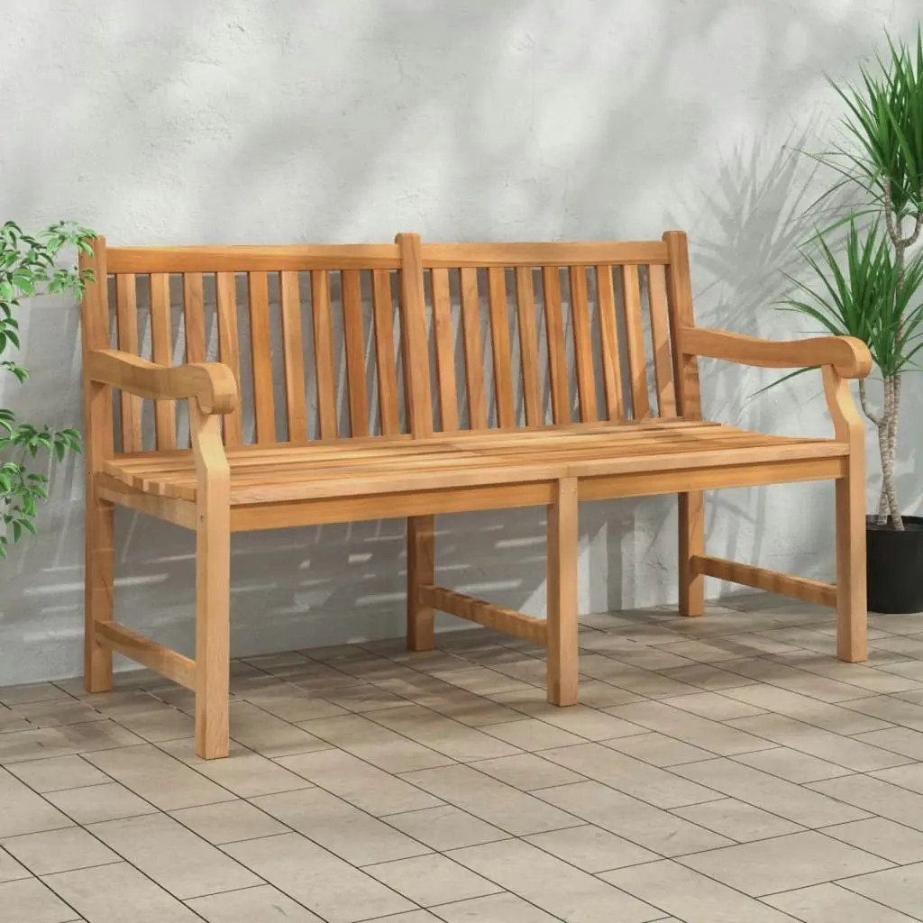 Garden Bench 150 cm Solid Teak Wood 316639