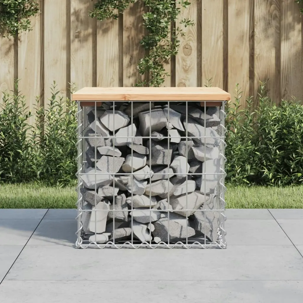 Garden Bench Gabion Design 43x44x42 cm Solid Wood Pine 834335