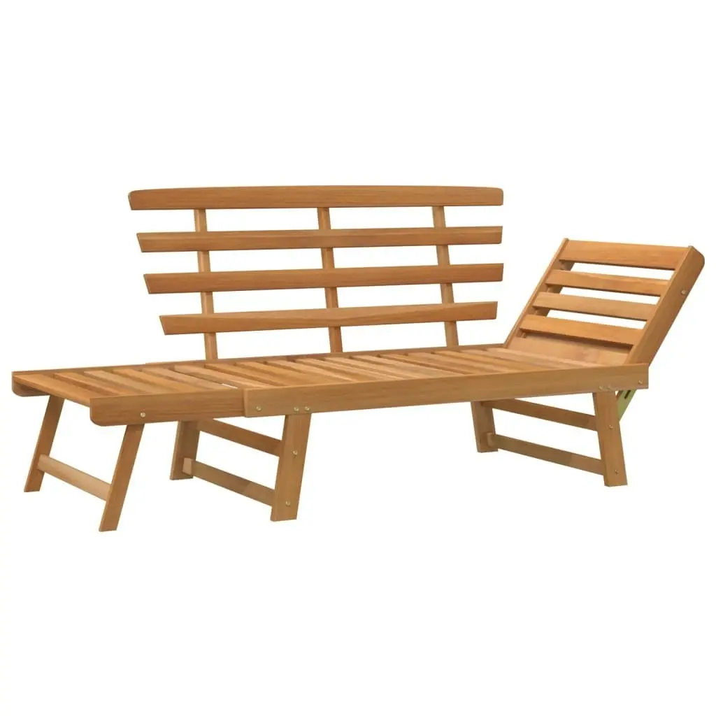 Garden Bench 2-in-1 190 cm Solid Acacia Wood 316471