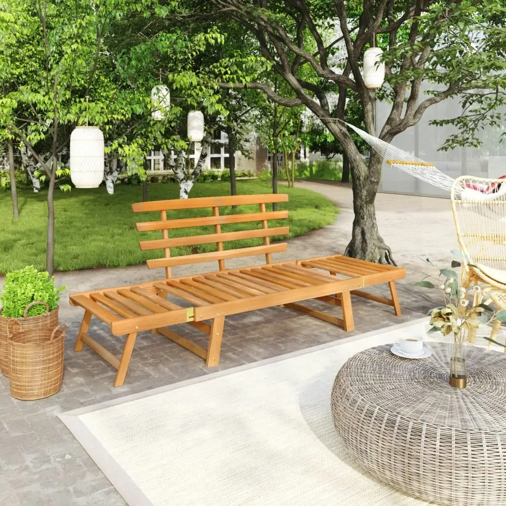 Garden Bench 2-in-1 190 cm Solid Acacia Wood 316471