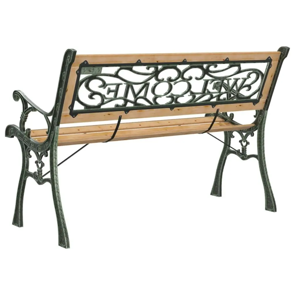 Garden Bench 122 cm Solid Wood Fir 317118