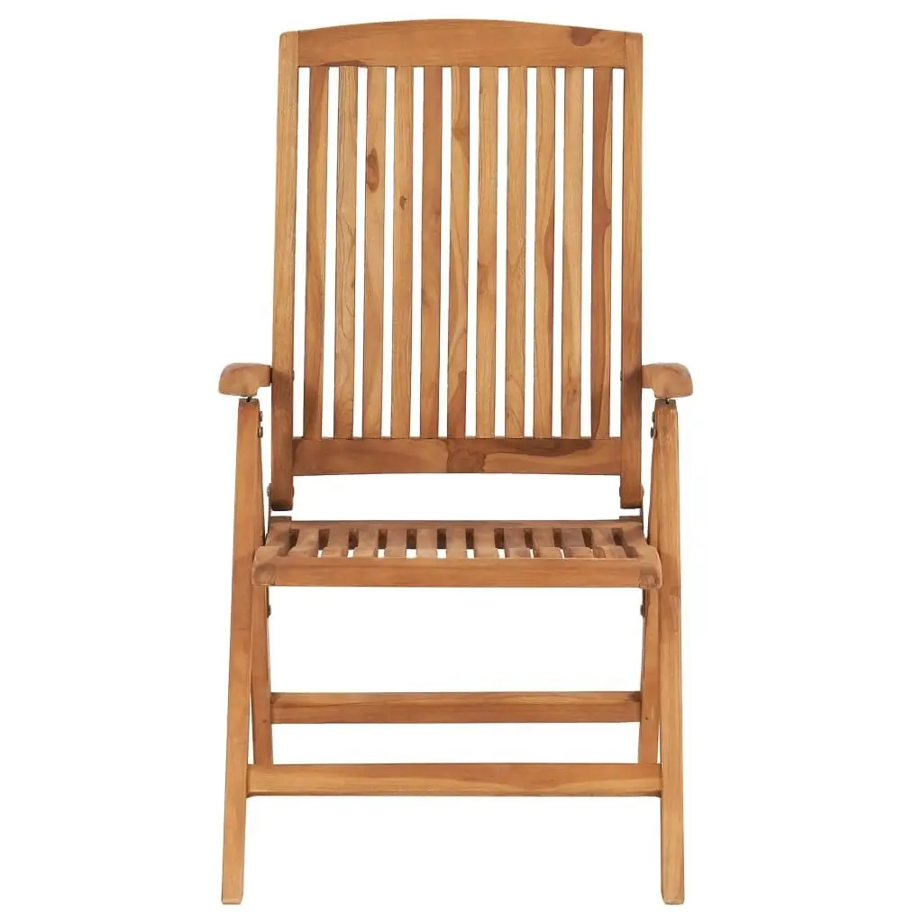 Reclining Garden Chairs 2 pcs Solid Teak Wood 48980