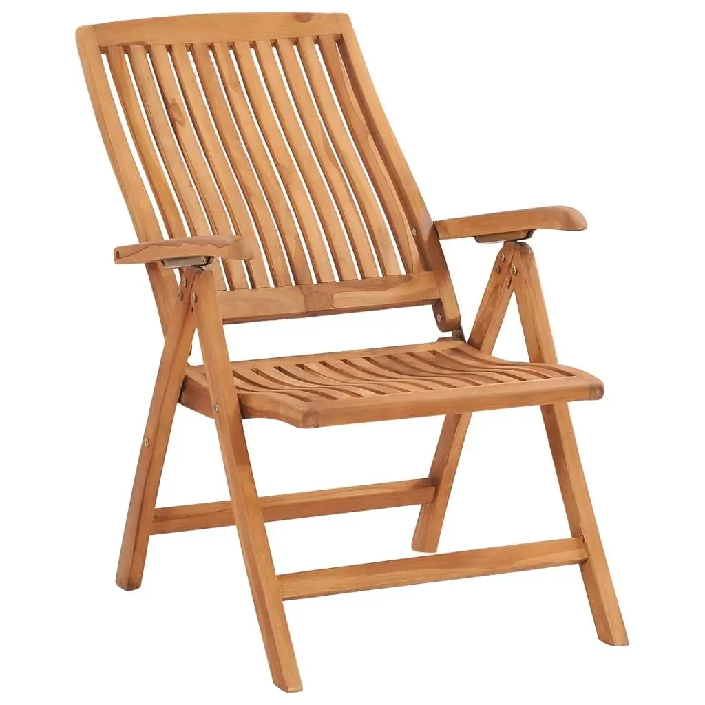 Reclining Garden Chairs 2 pcs Solid Teak Wood 48980