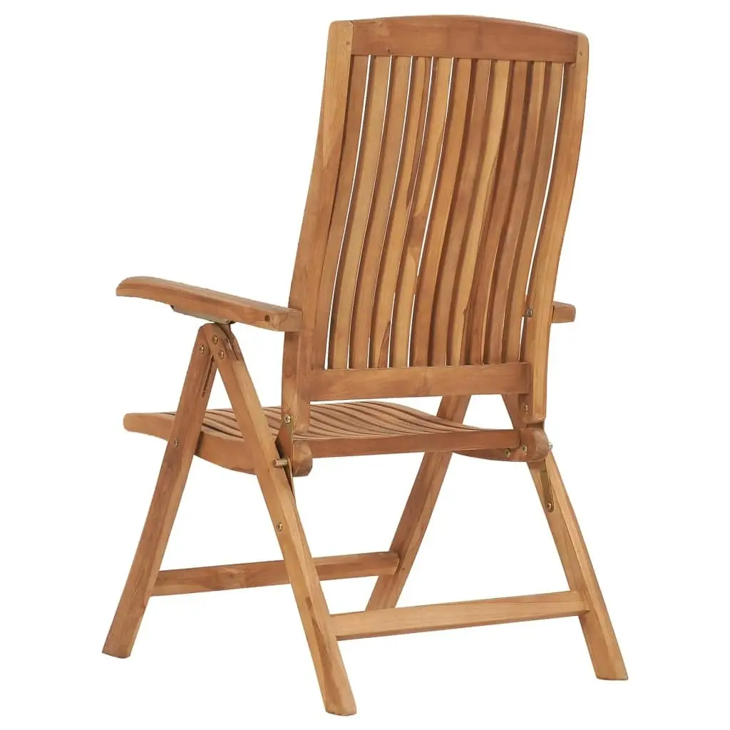 Reclining Garden Chairs 2 pcs Solid Teak Wood 48980