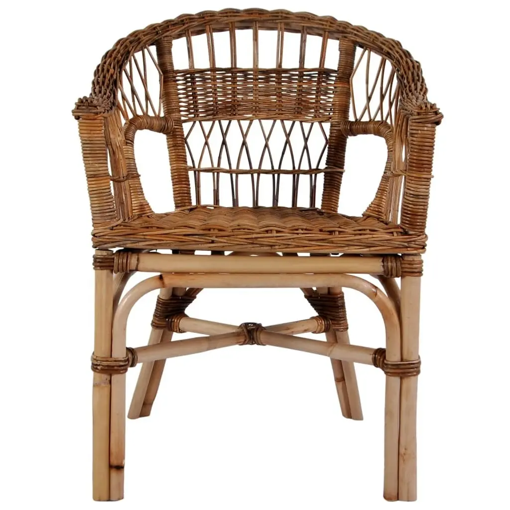 Outdoor Chair Natural Rattan Brown 246809