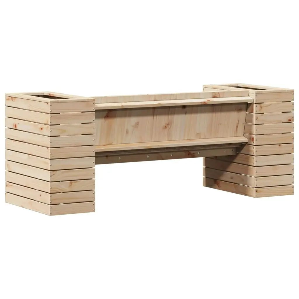 Planter Bench 167.5x60x65 cm Solid Wood Pine 832543