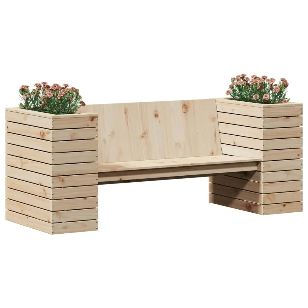 Planter Bench 167.5x60x65 cm Solid Wood Pine 832543