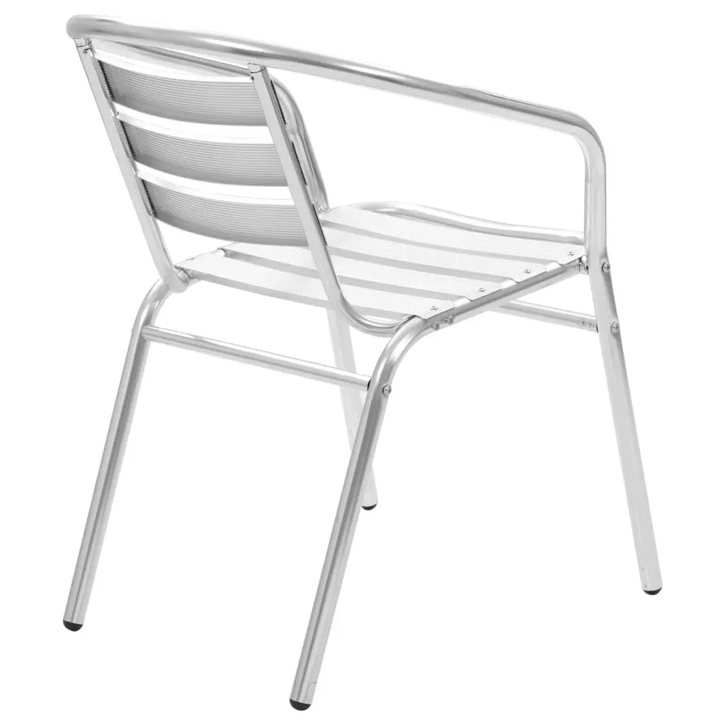 Stackable Outdoor Chairs 4 pcs Aluminium 48708