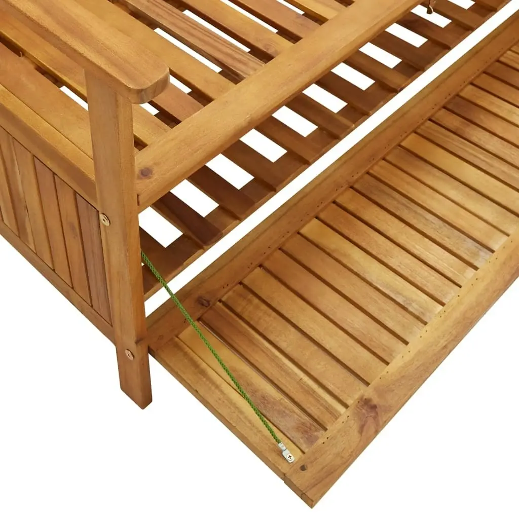 Garden Storage Bench 120 cm Solid Acacia Wood 310279