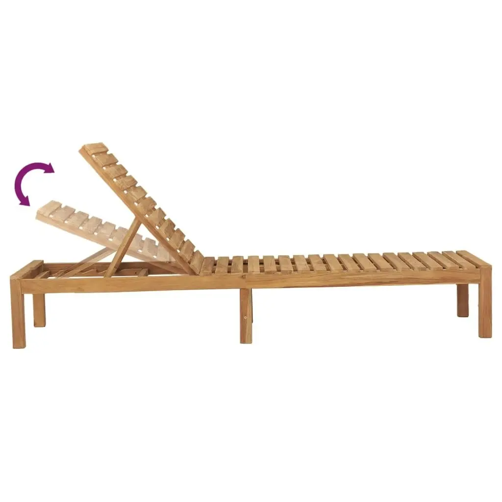 Sun Loungers 2 pcs Solid Wood Teak 3073206