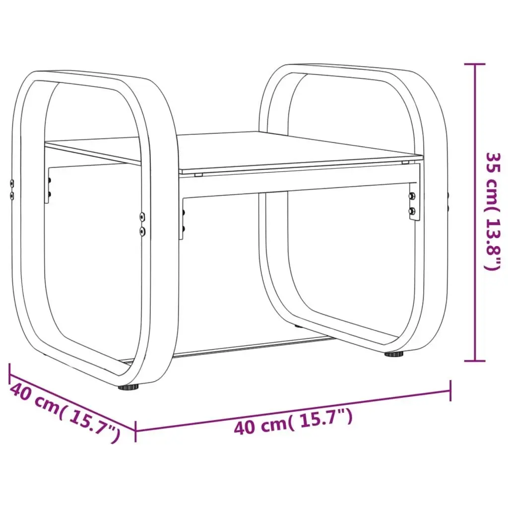 Sun Loungers 2 pcs with Table Textilene and Aluminium 47844