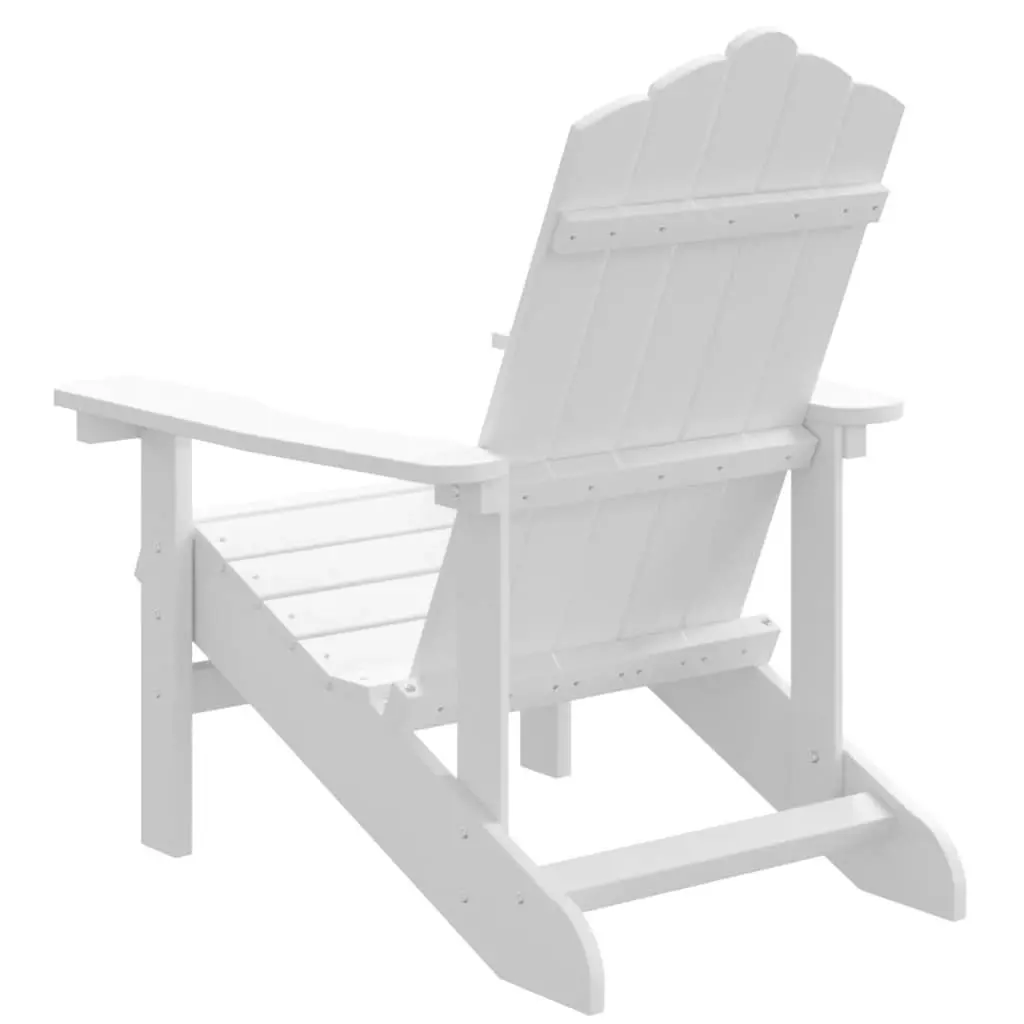 Garden Adirondack Chair HDPE White 318637