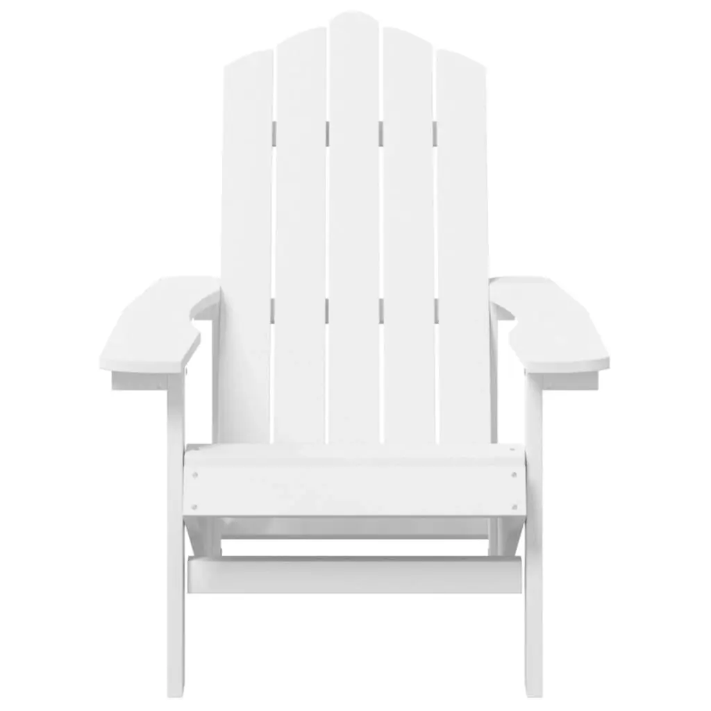 Garden Adirondack Chair HDPE White 318637